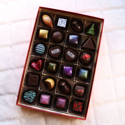 Box of hand-painted Baseema bonbons