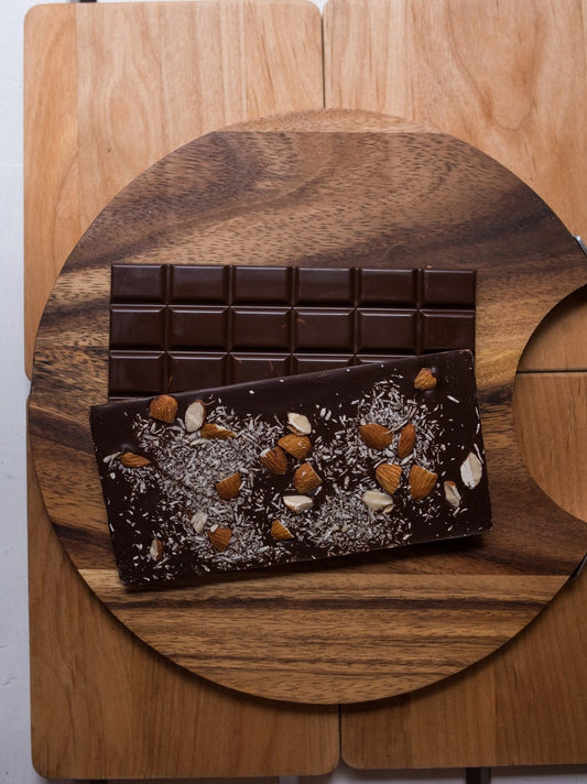 Coconut Almond Dark Chocolate Bar